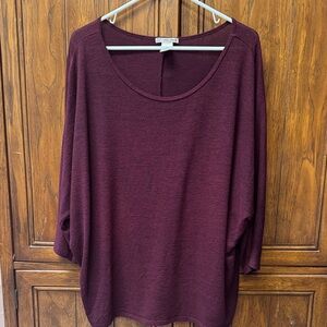 Elegant Burgundy Women's Blouse